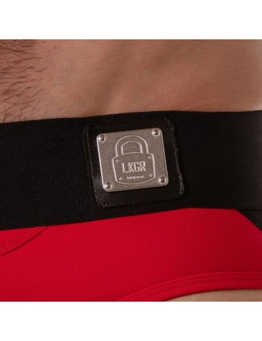 LOCKER GEAR - WIDE WAISTBAND JOCK BRIEF RED S