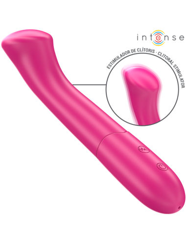 INTENSE - PATY VIBRATOR 19 CM FLEXIBLE 10 VIBRATIONS MODEL 2 PINK