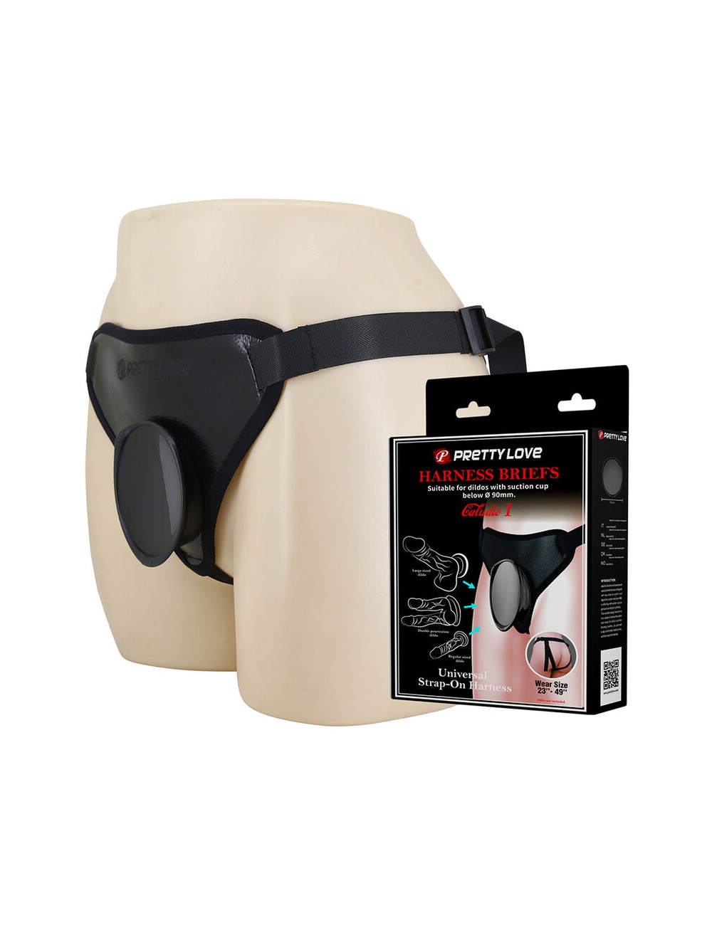 PRETTY LOVE - UNIVERSAL STRAP-ON HARNESS BLACK