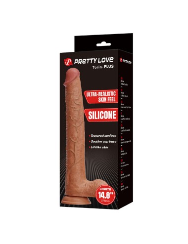 PRETTY LOVE - TERIN PLUS REALISTIC SILICONE DILDO WITH SUCTION CUP 37.6 CM Ø 5.5 CM