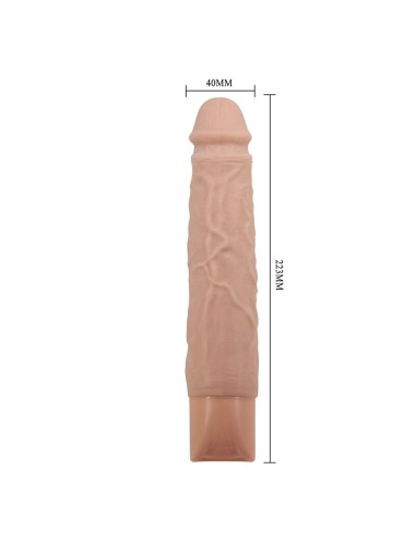 PRETTY LOVE - KESSLER REALISTIC VIBRATING DILDO WITH 10 VIBRATION MODES AND 10 THROWS, 22 CM NATURAL