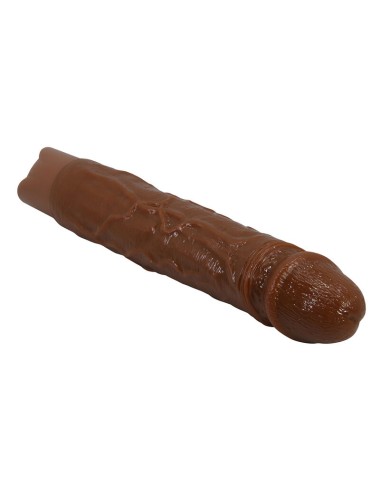 PRETTY LOVE - KESSLER REALISTIC VIBRATING DILDO WITH 10 VIBRATION MODES AND 10 THROWS, 22 CM, BROWN