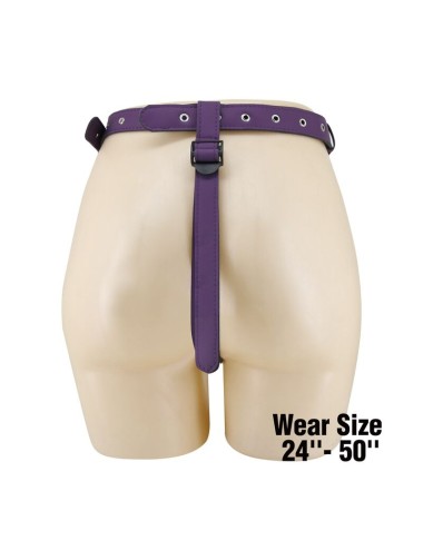 PRETTY LOVE - UNIVERSAL STRAP-ON HARNESS BRIEFS PURPLE AND BLACK