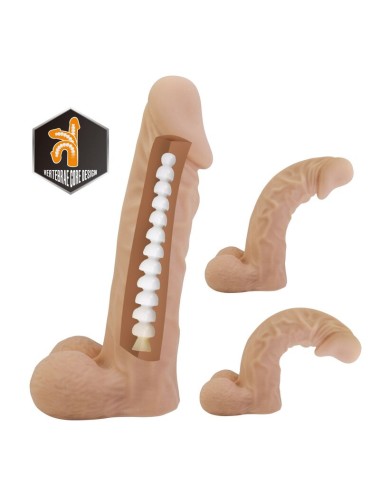 PRETTY LOVE - JOLYON HARNESS WITH FLEXIBLE DILDO 22 CM Ø 4.8 CM NATURAL