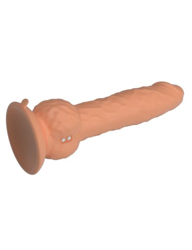 PRETTY LOVE - EREN THRUSTING VIBRATING DILDO 20.5 CM Ø 4.5 CM NATURAL