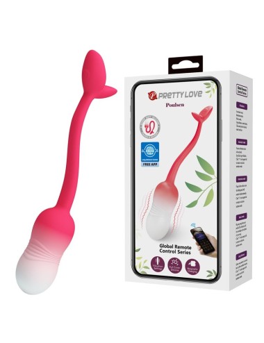PRETTY LOVE - PULSEN APP CONTROL VIBRATING EGG 12 FUNCTIONS USB RECHARGEABLE PINK