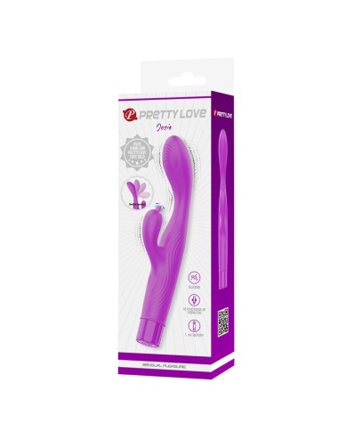 PRETTY LOVE - JENE DUAL STIMULATION G-SPOT AND CLITORAL VIBRATOR PURPLE