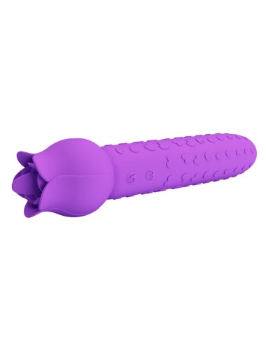 PRETTY LOVE - DANNELL RECHARGEABLE ORAL AND CLITORAL STIMULATOR VIBRATOR PURPLE