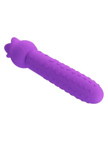 PRETTY LOVE - DANNELL RECHARGEABLE ORAL AND CLITORAL STIMULATOR VIBRATOR PURPLE