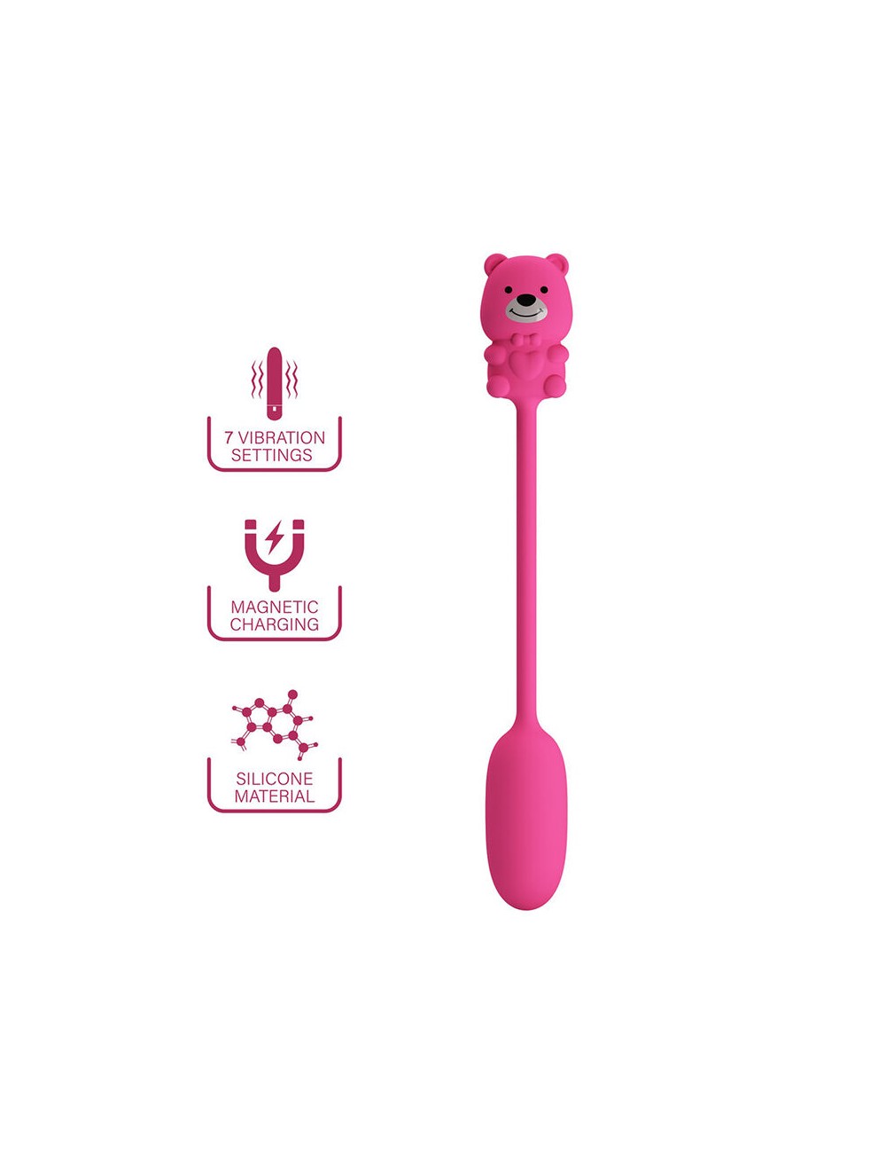 PRETTY LOVE - OLSON RECHARGEABLE BULLET VIBRATOR WITH WIRED CONTROLLER PINK