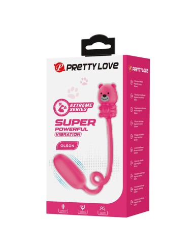 PRETTY LOVE - OLSON RECHARGEABLE BULLET VIBRATOR WITH WIRED CONTROLLER PINK
