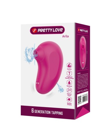 PRETTY LOVE - ARILA RECHARGEABLE CLITORAL SUCTION STIMULATOR WITH VIBRATION PINK