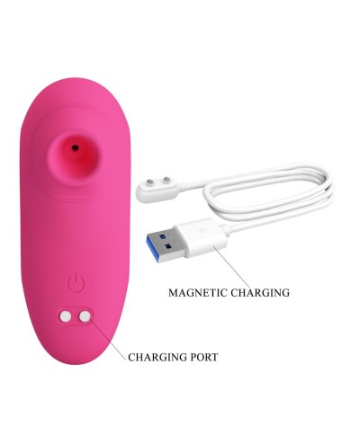 PRETTY LOVE - ARILA RECHARGEABLE CLITORAL SUCTION STIMULATOR WITH VIBRATION PINK