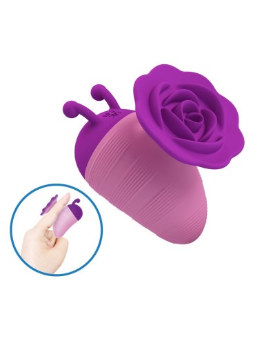 PRETTY LOVE - LITTLE BEE RECHARGEABLE CLITORAL STIMULATOR 7 MODES PURPLE-PINK