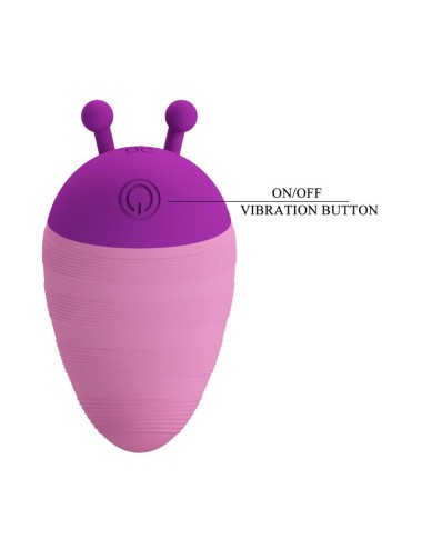 PRETTY LOVE - LITTLE BEE RECHARGEABLE CLITORAL STIMULATOR 7 MODES PURPLE-PINK