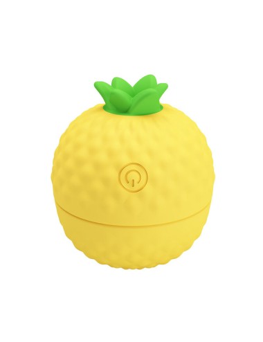 PRETTY LOVE - RECHARGEABLE SUCTION AND THRUSTING CLITORAL STIMULATOR YELLOW