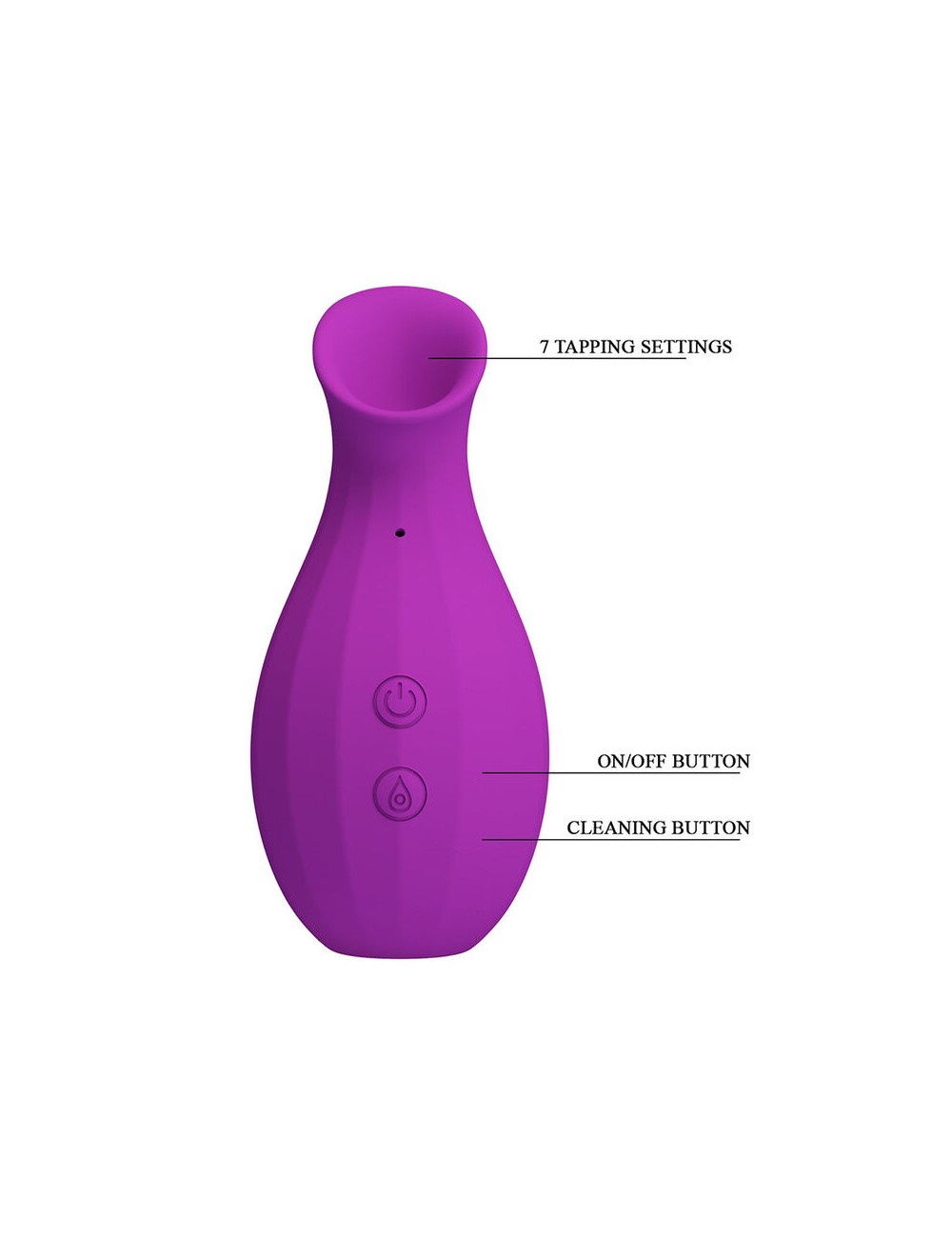 PRETTY LOVE - MAGIC BOTTLE RECHARGEABLE CLITORAL SUCTION STIMULATOR PURPLE