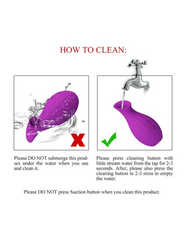 PRETTY LOVE - MAGIC BOTTLE RECHARGEABLE CLITORAL SUCTION STIMULATOR PURPLE