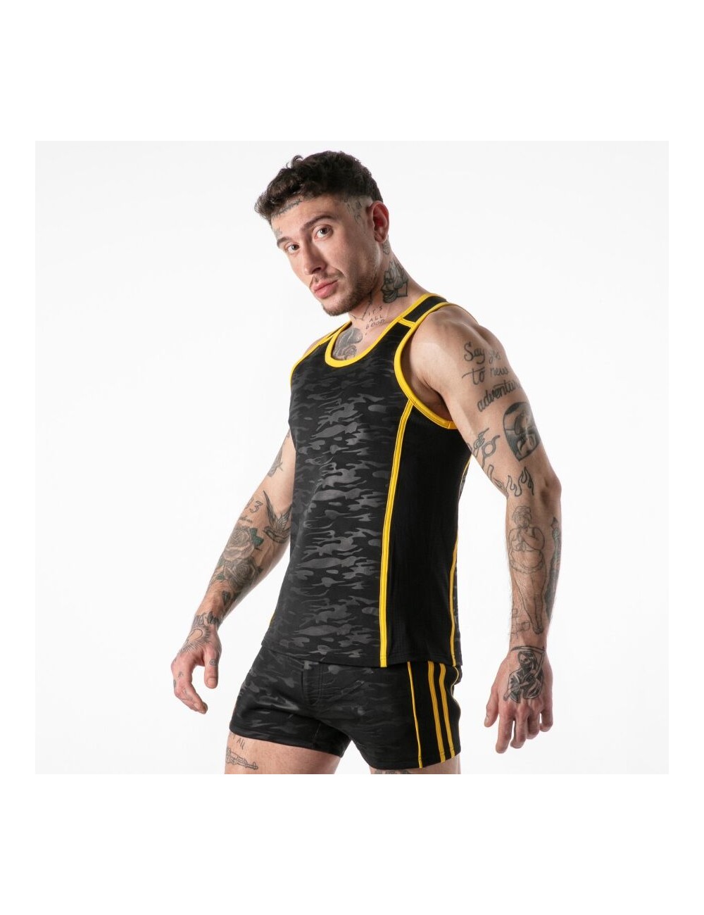 LOCKER GEAR - FULL MILITARY ACCESS TANKTOP YELLOW L