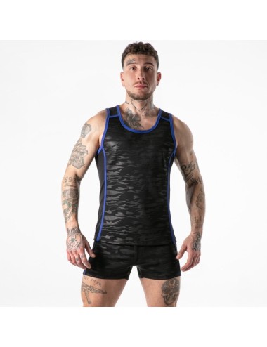 LOCKER GEAR - FULL MILITARY ACCESS TANKTOP BLUE M