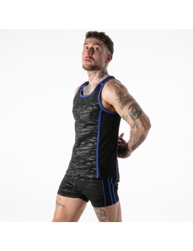 LOCKER GEAR - FULL MILITARY ACCESS TANKTOP BLUE XL