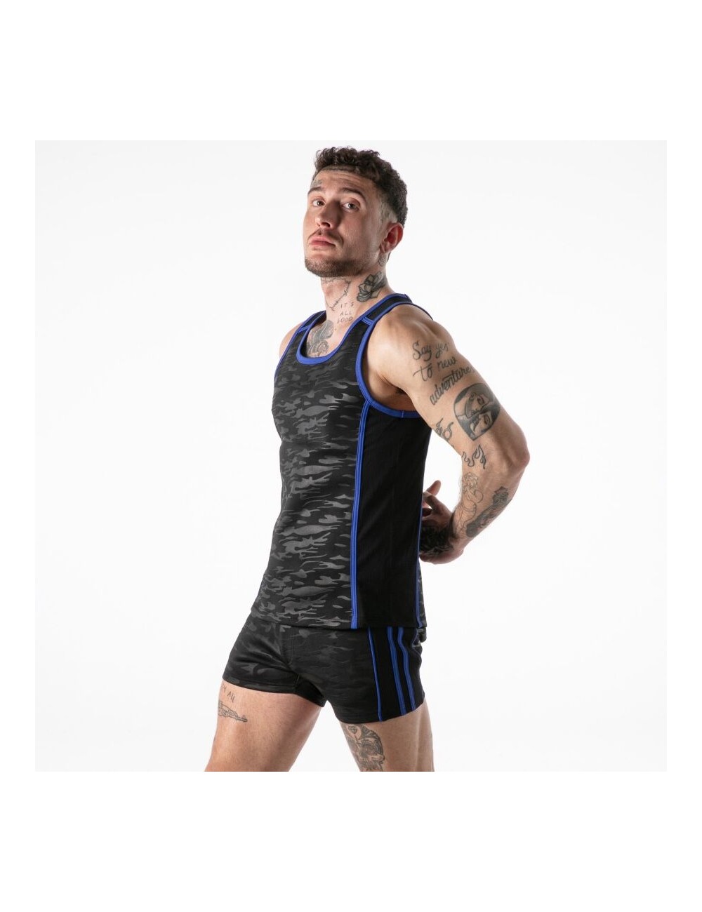 LOCKER GEAR - FULL MILITARY ACCESS TANKTOP BLUE XL