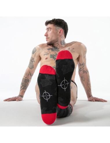 LOCKER GEAR - FULL MILITARY KNEE HIGH SOCKS RED ONE SIZE