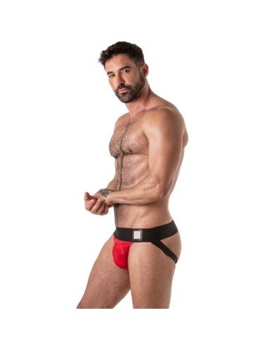 LOCKER GEAR - WIDE WAISTBAND JOCKSTRAP RED L