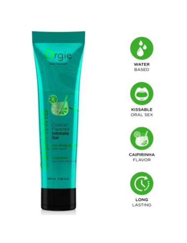 ORGIE - LUBE TUBE COCKTAIL CAIPIRINHA KISSABLE WATER-BASED INTIMATE GEL 100 ML