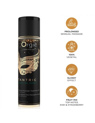 ORGIE - TANTRIC CELESTIAL SCENT SENSUAL MASSAGE VEGETAL OIL 200 ML
