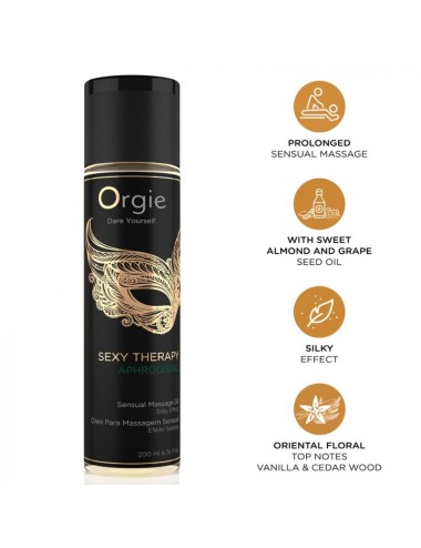ORGIE - SEXY THERAPY APHRODISIAC SENSUAL MASSAGE OIL 200 ML