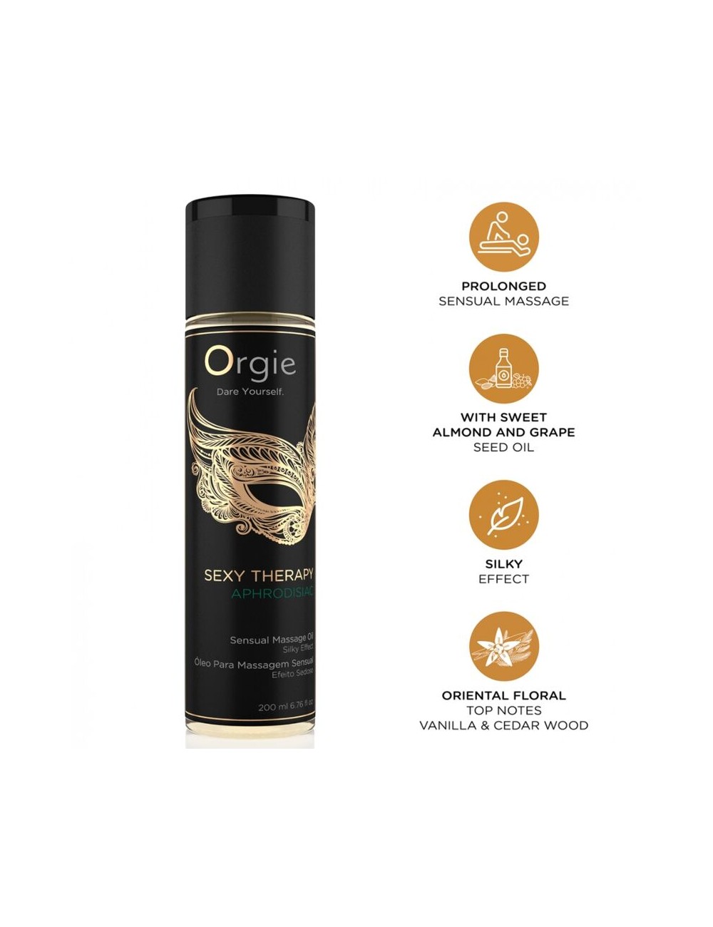 ORGIE - SEXY THERAPY APHRODISIAC SENSUAL MASSAGE OIL 200 ML