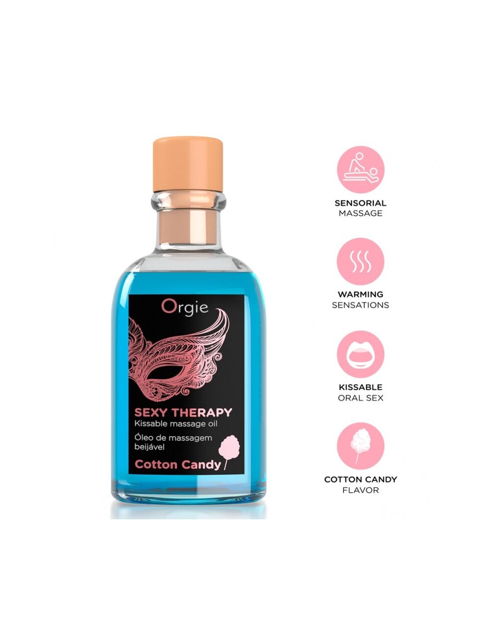 ORGIE - LIPS MASSAGE COTTON CANDY KISSABLE MASSAGE SET 100 ML