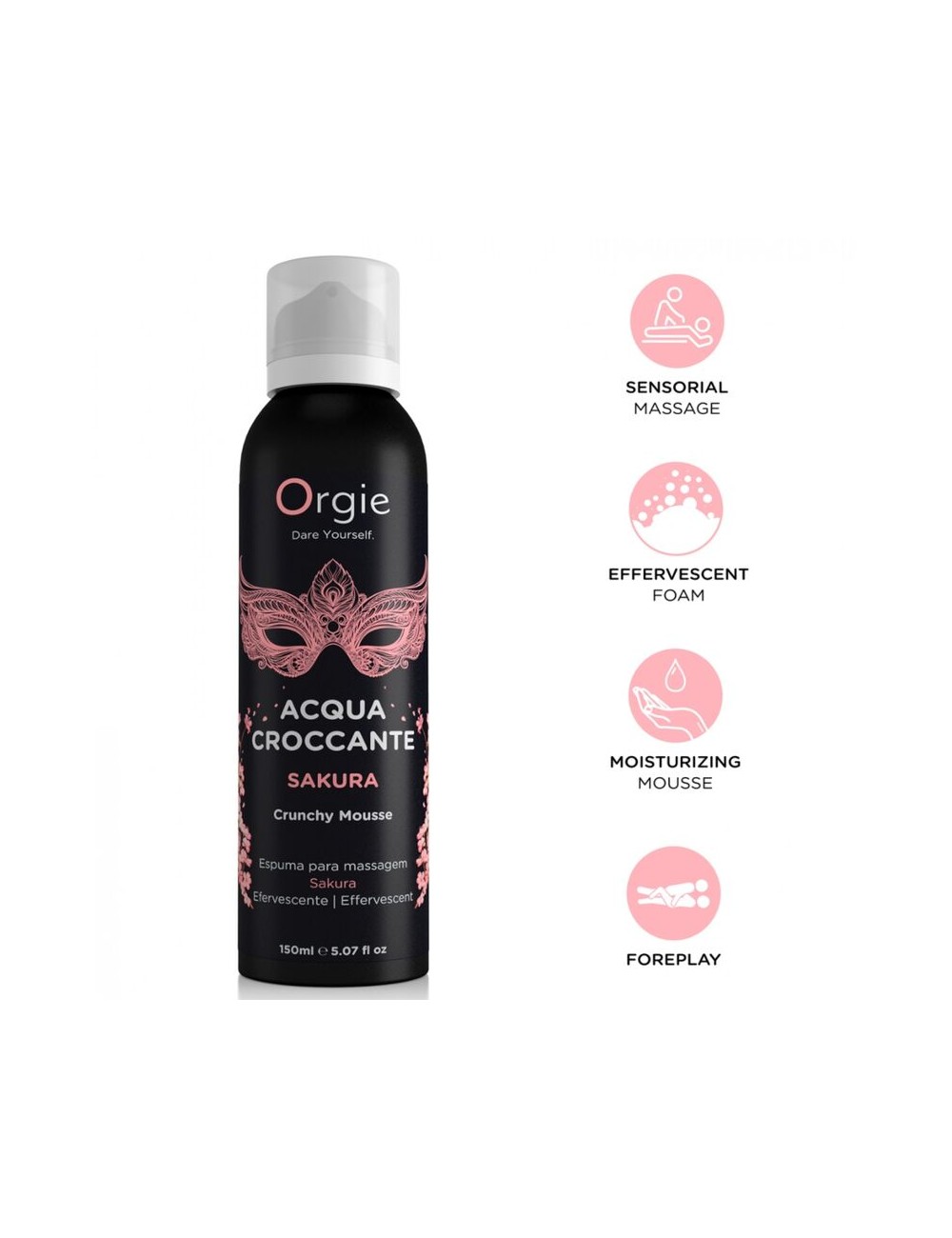 ORGIE - ACQUA CROCCANTE SAKURA CRUNCHY MASSAGE MOUSSE 150 ML