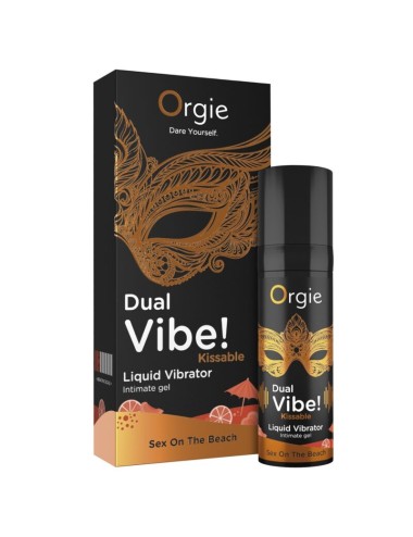 ORGIE - DUAL VIBE! SEX ON THE BEACH KISSABLE LIQUID VIBRATOR 15 ML