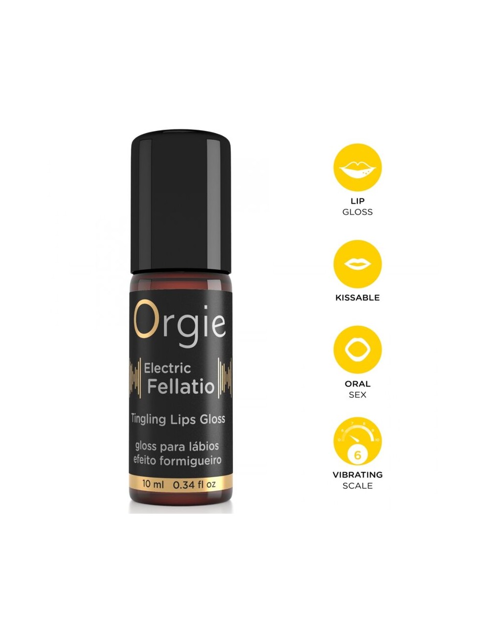 ORGIE - ELECTRIC FELLATIO VIBRATING TINGLING LIP GLOSS 10 ML
