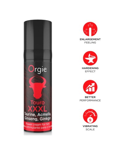 ORGIE - TOURO XXXL ERECTION ENHANCER AND ENLARGER CREAM 15 ML