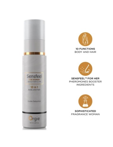 ORGIE - SENSFEEL FOR WOMAN SEDUCTION ELIXIR 10 IN 1 BODY AND HAIR 100 ML