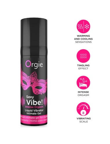 ORGIE - SEXY VIBE! INTENSE ORGASM MULTIPLE SENSATIONS INTIMATE GEL 15 ML