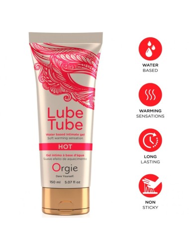 ORGIE - LUBE TUBE HOT WARMING WATER-BASED INTIMATE GEL 150 ML