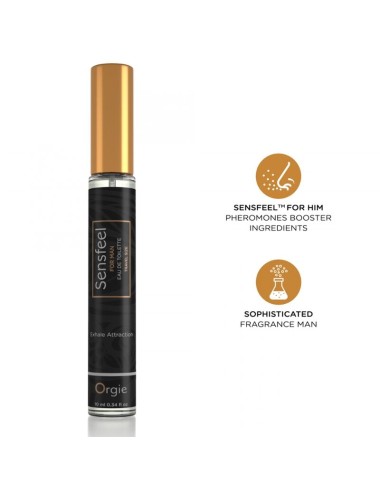 ORGIE - SENSFEEL EAU DE TOILETTE WITH PHEROMONE BOOSTER TRAVEL SIZE FOR MEN 10 ML