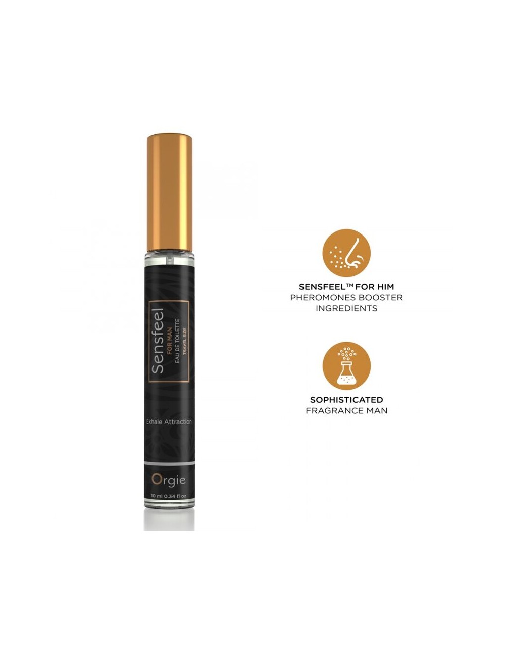ORGIE - SENSFEEL EAU DE TOILETTE WITH PHEROMONE BOOSTER TRAVEL SIZE FOR MEN 10 ML