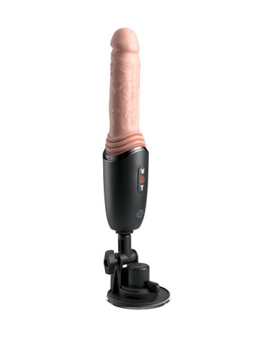 KING COCK PLUS - THRUSTING COCK PRO SILICONE DILDO WITH THROTTLE