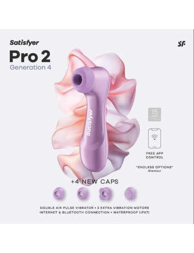 SATISFYER - PRO 2 GENERATION 4 CLITORAL STIMULATOR AMETHYST