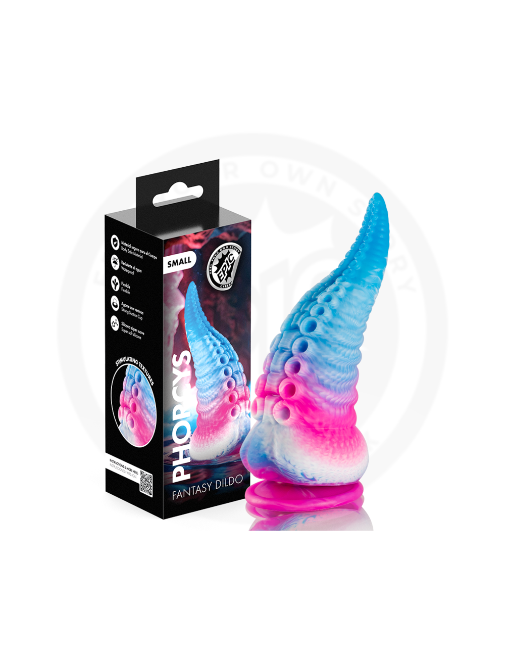 EPIC - PHORCYS BLUE TENTACLE DILDO SMALL SIZE