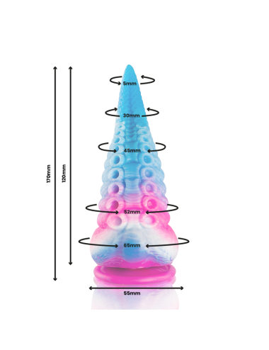EPIC - PHORCYS BLUE TENTACLE DILDO SMALL SIZE
