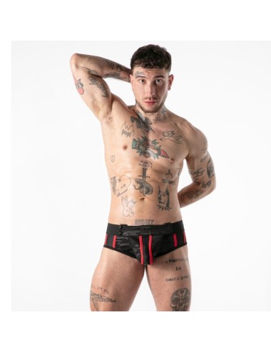 LOCKER GEAR - FULL MILITARY ACCESS JOCK BRIEF RED S