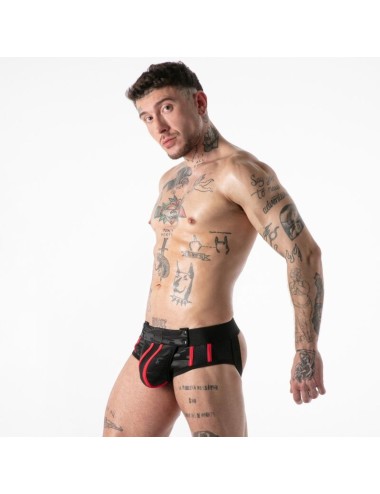 LOCKER GEAR - FULL MILITARY ACCESS JOCK BRIEF RED S