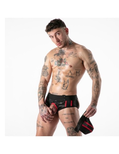 LOCKER GEAR - FULL MILITARY ACCESS JOCK BRIEF RED S