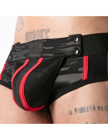 LOCKER GEAR - FULL MILITARY ACCESS JOCK BRIEF RED M